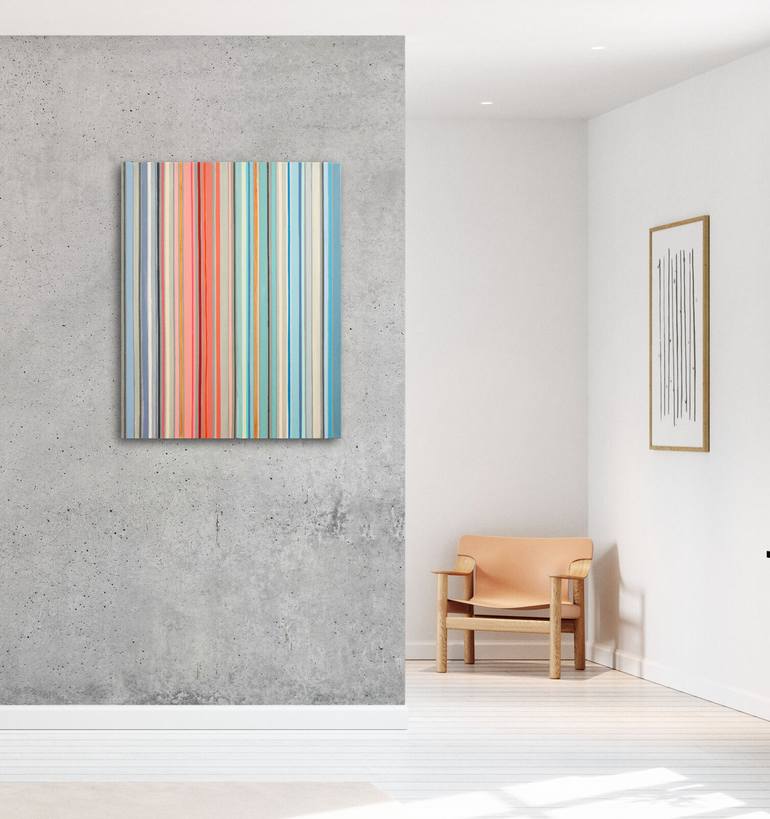 Original Abstract Geometric Painting by Susana Sancho Beltran