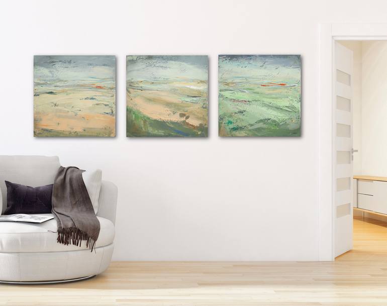 Original Abstract Landscape Painting by Susana Sancho Beltran