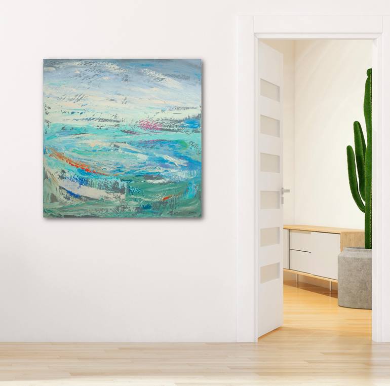 Original Abstract Seascape Painting by Susana Sancho Beltran