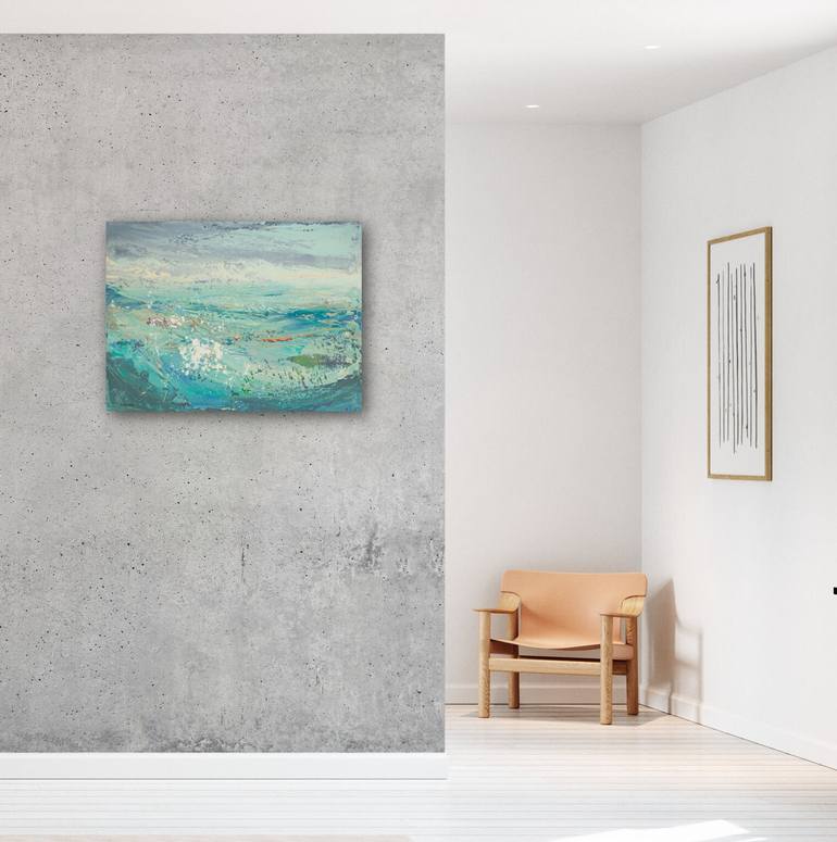 Original Abstract Seascape Painting by Susana Sancho Beltran