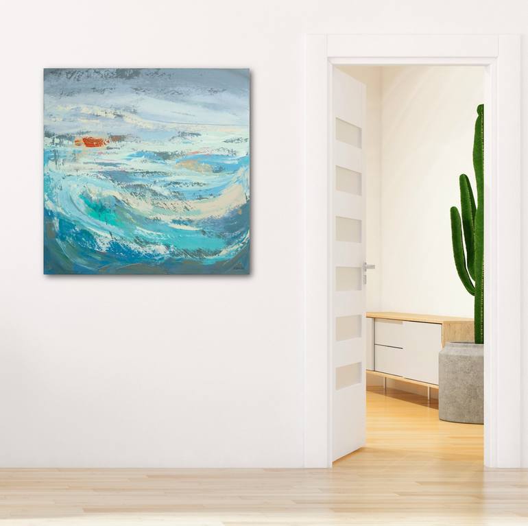 Original Abstract Seascape Painting by Susana Sancho Beltran