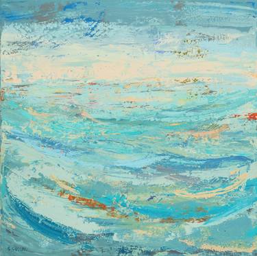 Print of Abstract Seascape Paintings by Susana Sancho Beltran