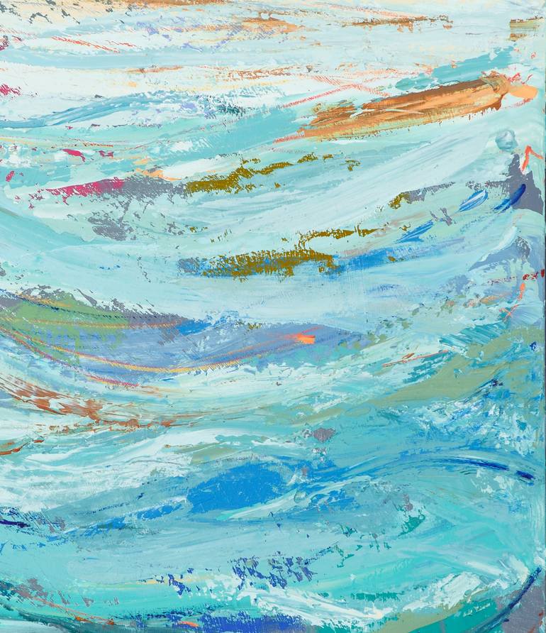 Original Abstract Seascape Painting by Susana Sancho Beltran