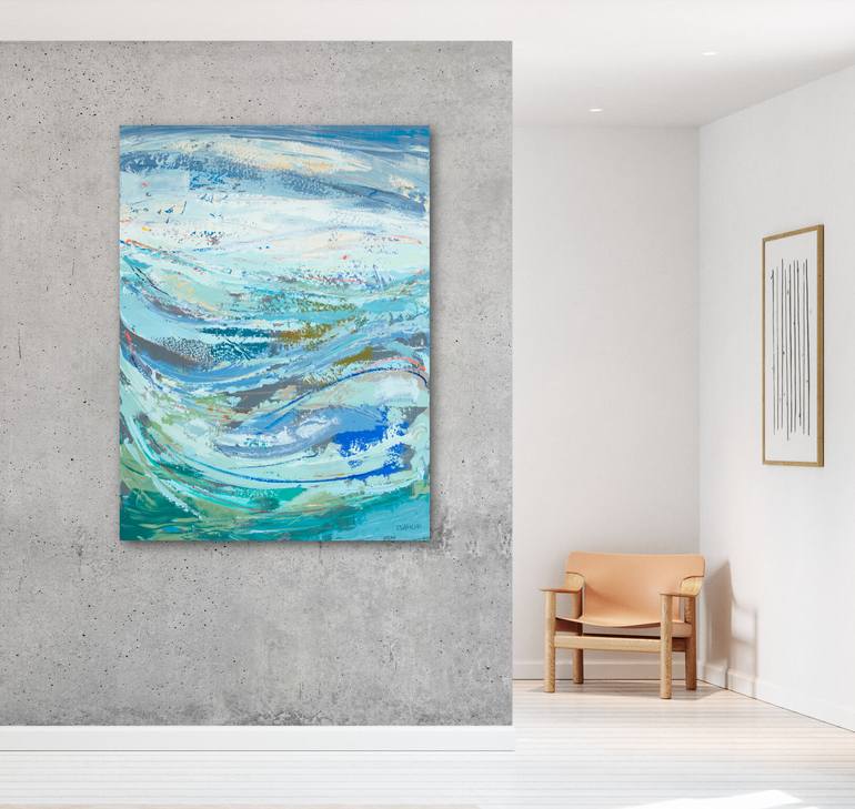 Original Abstract Landscape Painting by Susana Sancho Beltran