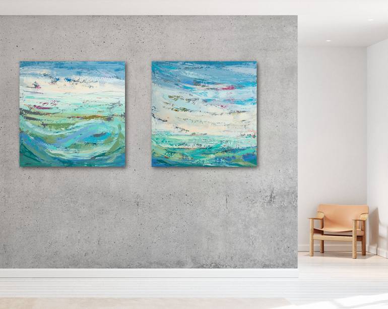 Original Abstract Landscape Painting by Susana Sancho Beltran