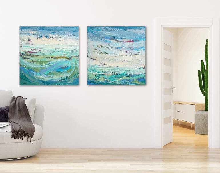 Original Abstract Landscape Painting by Susana Sancho Beltran