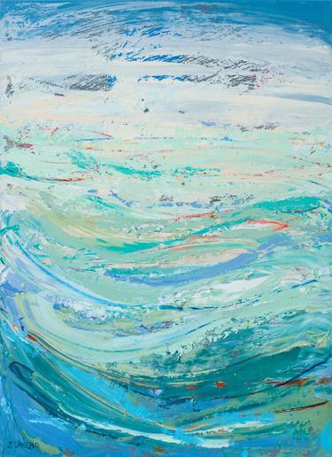 Original Abstract Seascape Paintings by Susana Sancho Beltran