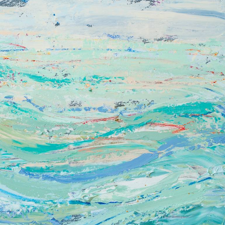 Original Abstract Seascape Painting by Susana Sancho Beltran