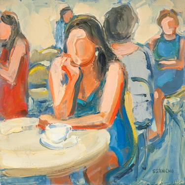 Original Expressionism People Paintings by Susana Sancho Beltran