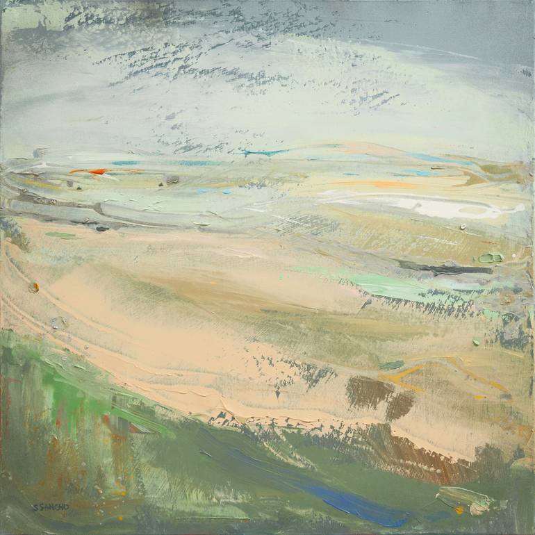 Original Abstract Landscape Painting by Susana Sancho Beltran