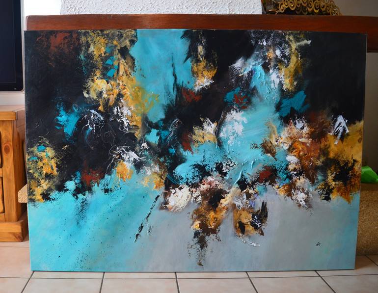 Original Abstract Painting by Nadege Aelewaters