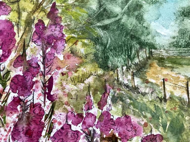 Original Impressionism Landscape Painting by Simon Kerr