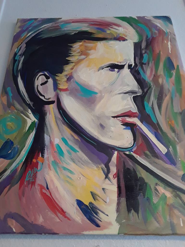 Original Abstract Expressionism People Painting by Rick Sorrells