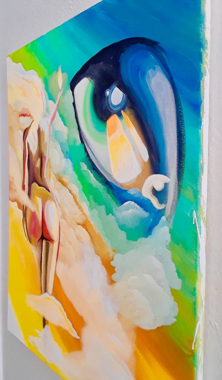 Original Abstract Expressionism Abstract Painting by Rick Sorrells