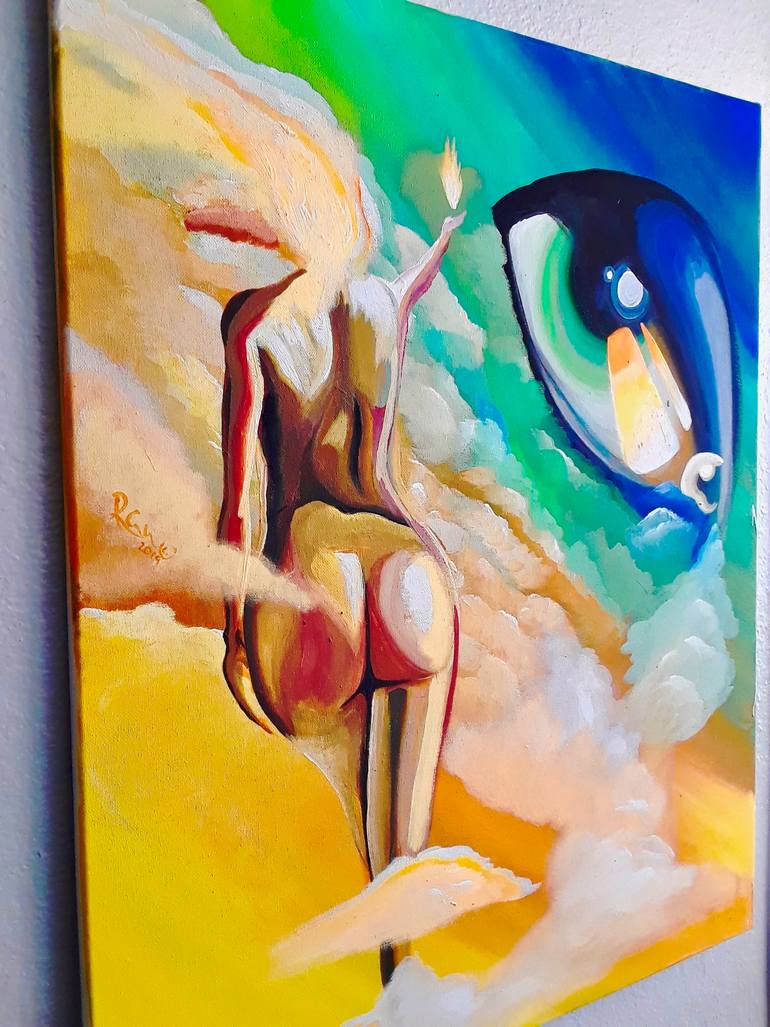 Original Abstract Expressionism Abstract Painting by Rick Sorrells