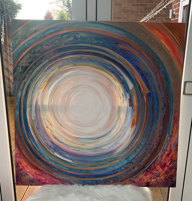 Original Abstract Expressionism Abstract Painting by Laverin Art