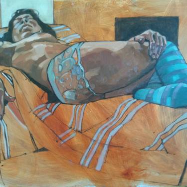 Print of Figurative Nude Drawings by Eileen Healy