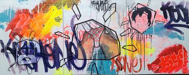 Original Figurative Graffiti Paintings by Mickael Bereriche