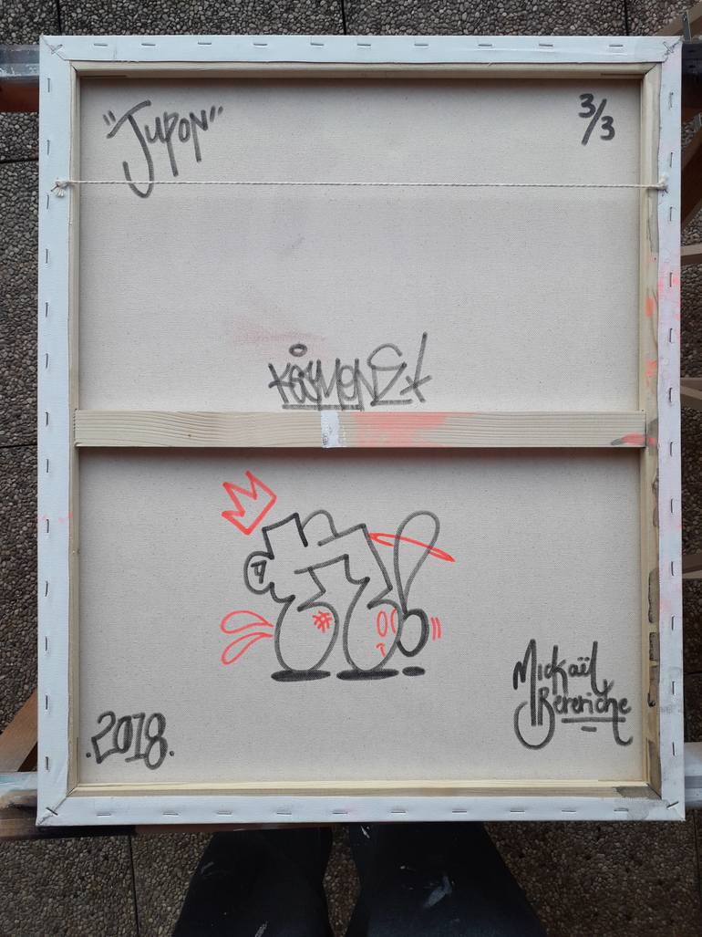 Original Figurative Graffiti Painting by Mickael Bereriche