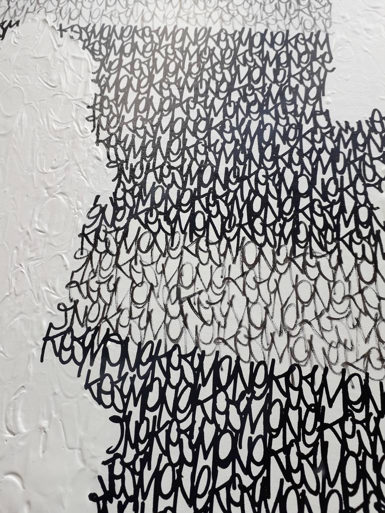 Original Abstract Expressionism Graffiti Painting by Mickael Bereriche