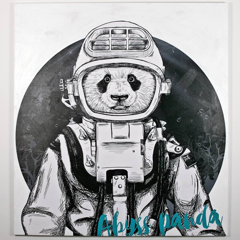 Suited - Abyss Panda - Limited Edition 7 of 10 Printmaking by Max ...