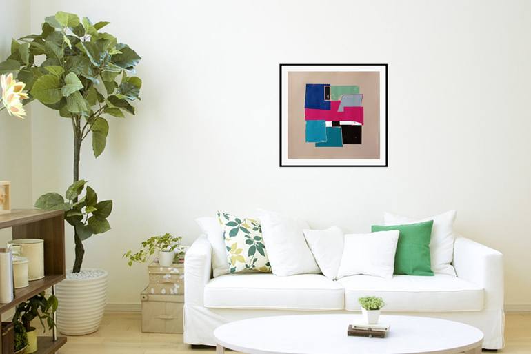 Original Fine Art Abstract Painting by Luis Medina