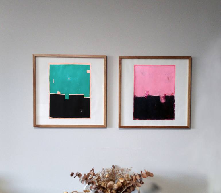 Original Abstract Expressionism Abstract Painting by Luis Medina