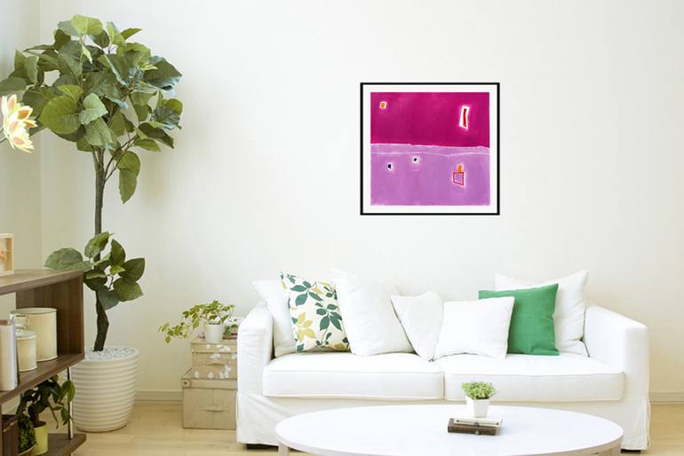 Original Fine Art Abstract Painting by Luis Medina