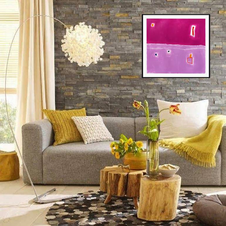 Original Fine Art Abstract Painting by Luis Medina
