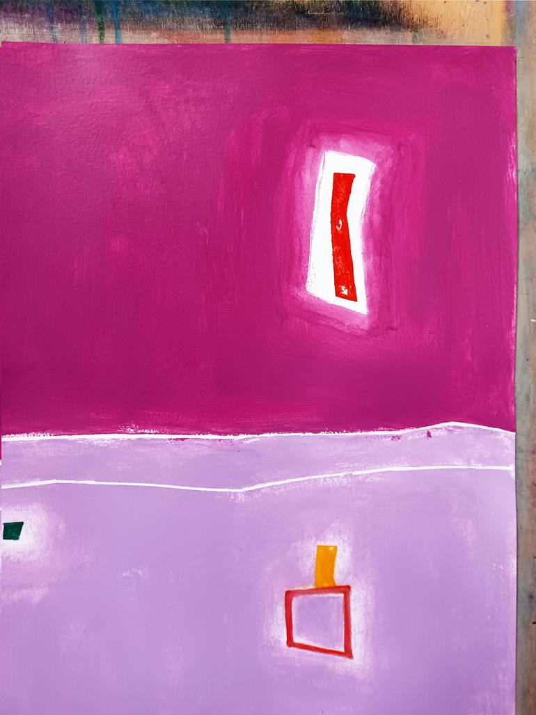 Original Fine Art Abstract Painting by Luis Medina