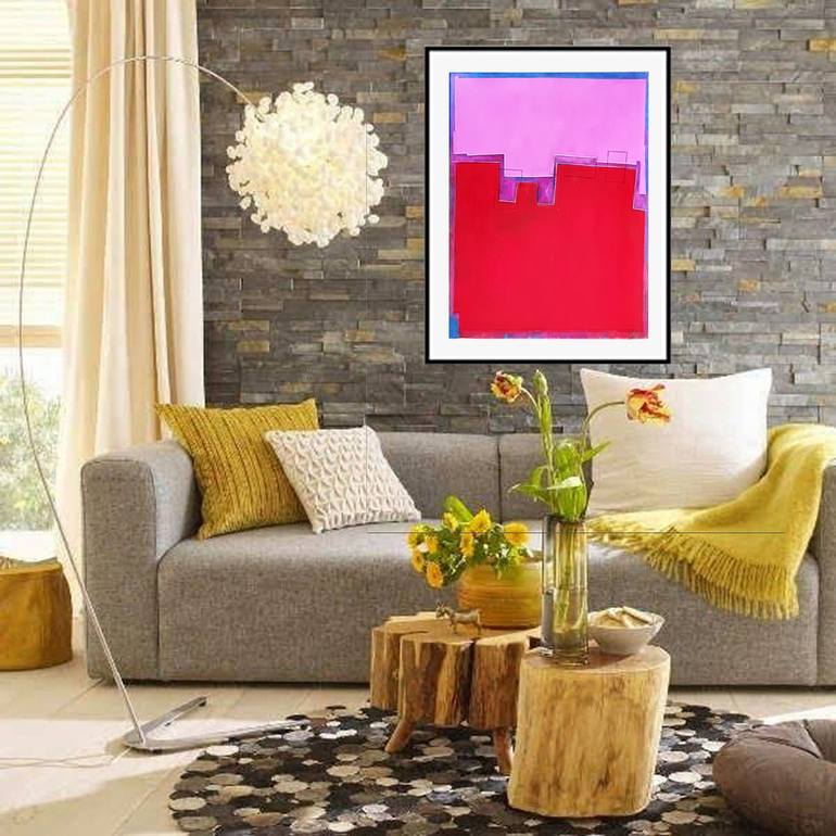 Original Fine Art Abstract Painting by Luis Medina