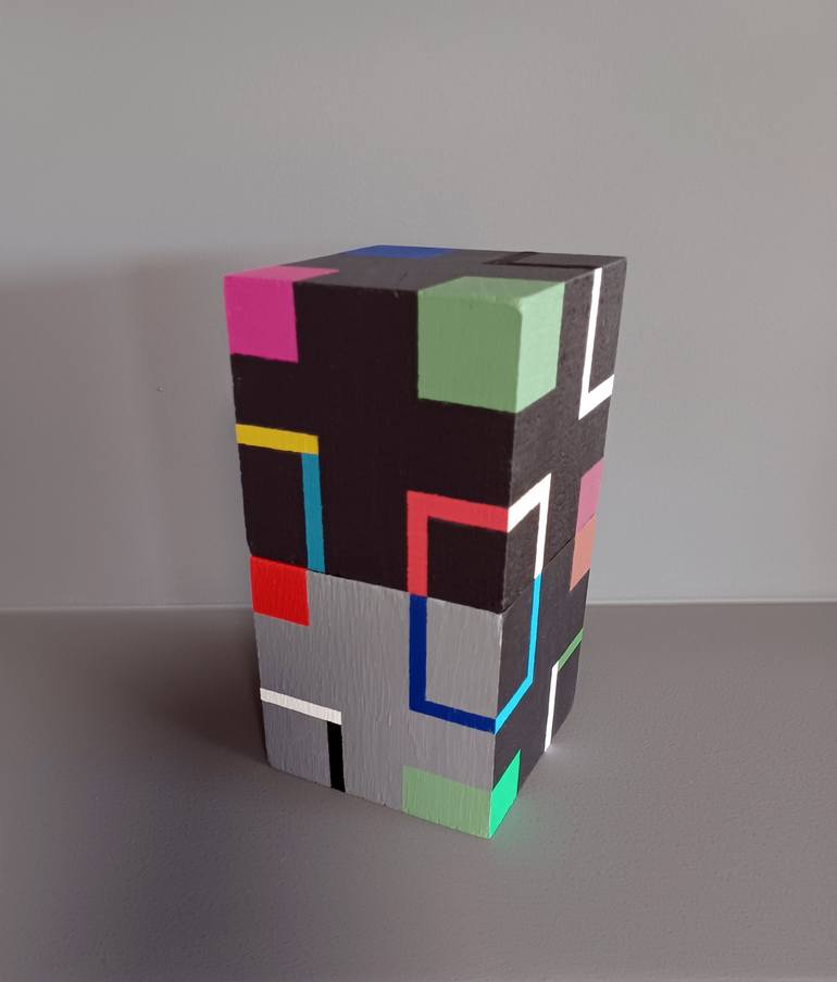 Print of Abstract Geometric Sculpture by Luis Medina