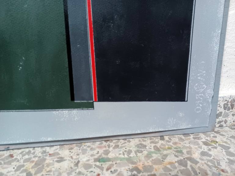 Original Abstract Geometric Painting by Luis Medina