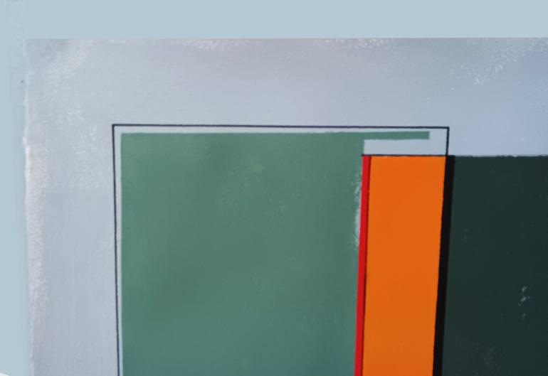 Original Abstract Geometric Painting by Luis Medina