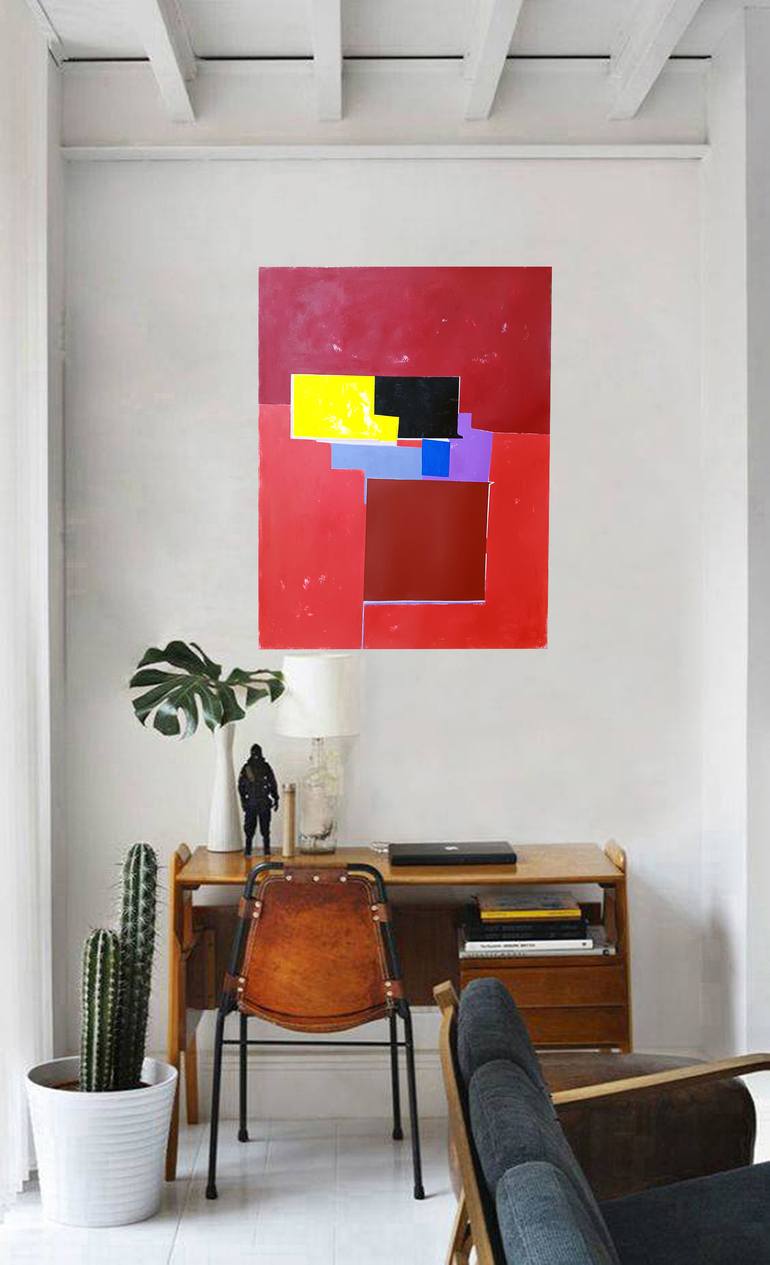 Original Abstract Expressionism Abstract Painting by Luis Medina