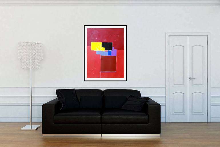 Original Abstract Expressionism Abstract Painting by Luis Medina