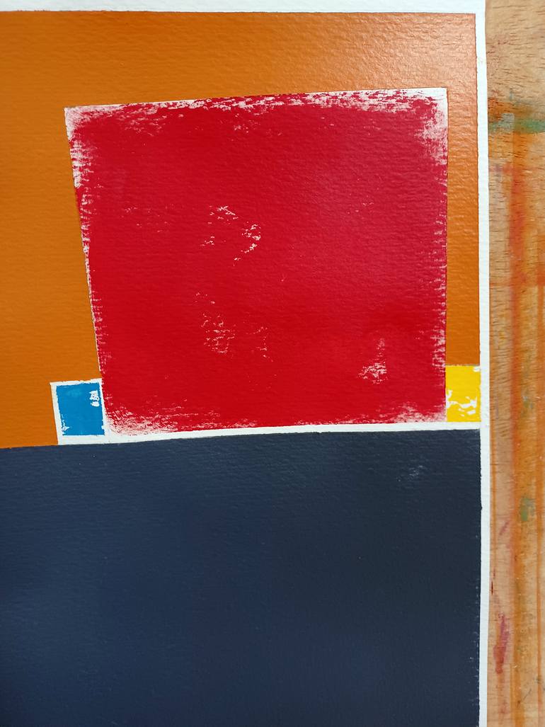 Original Abstract Geometric Painting by Luis Medina