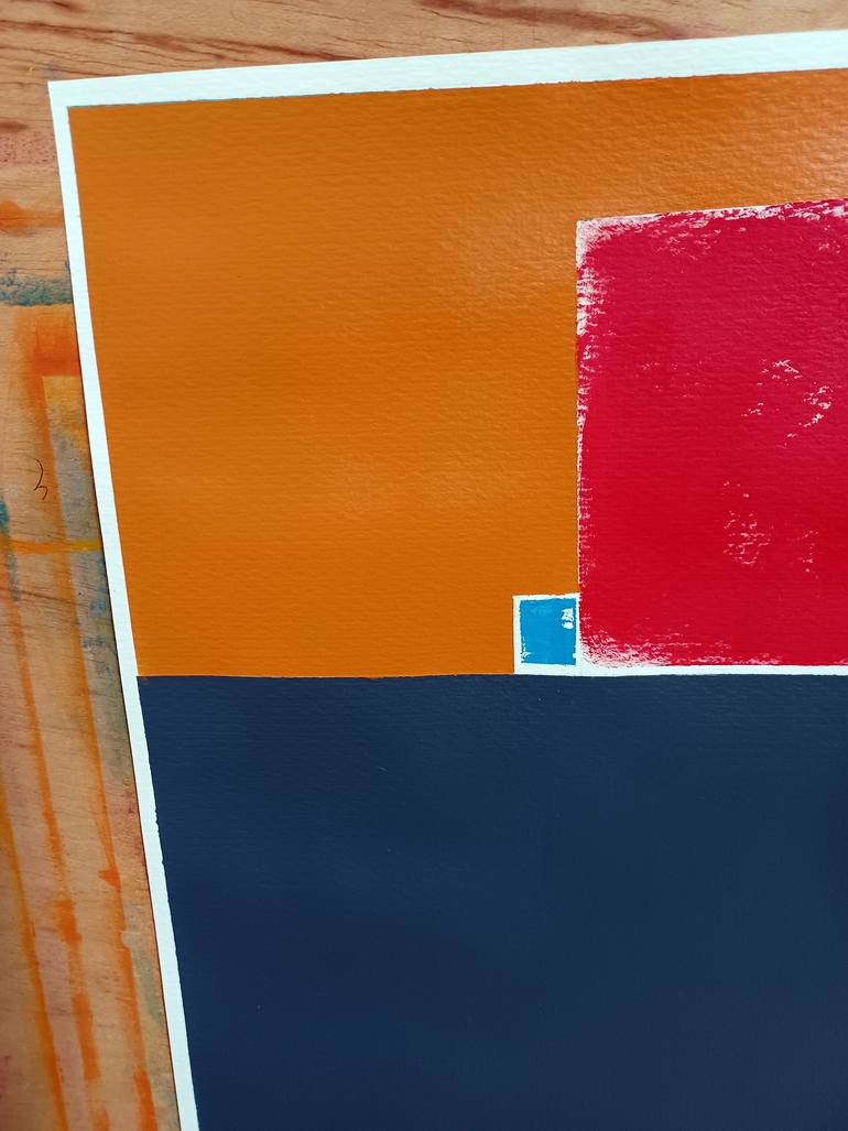 Original Abstract Geometric Painting by Luis Medina