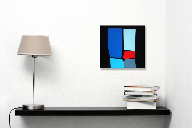 Original Abstract Geometric Painting by Luis Medina