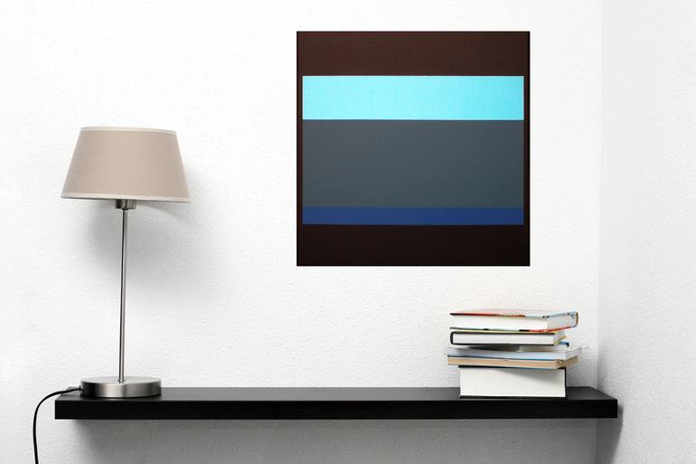 Original Abstract Geometric Painting by Luis Medina