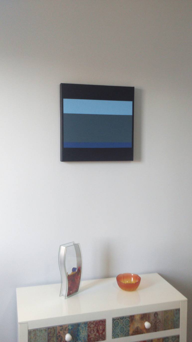 Original Abstract Geometric Painting by Luis Medina