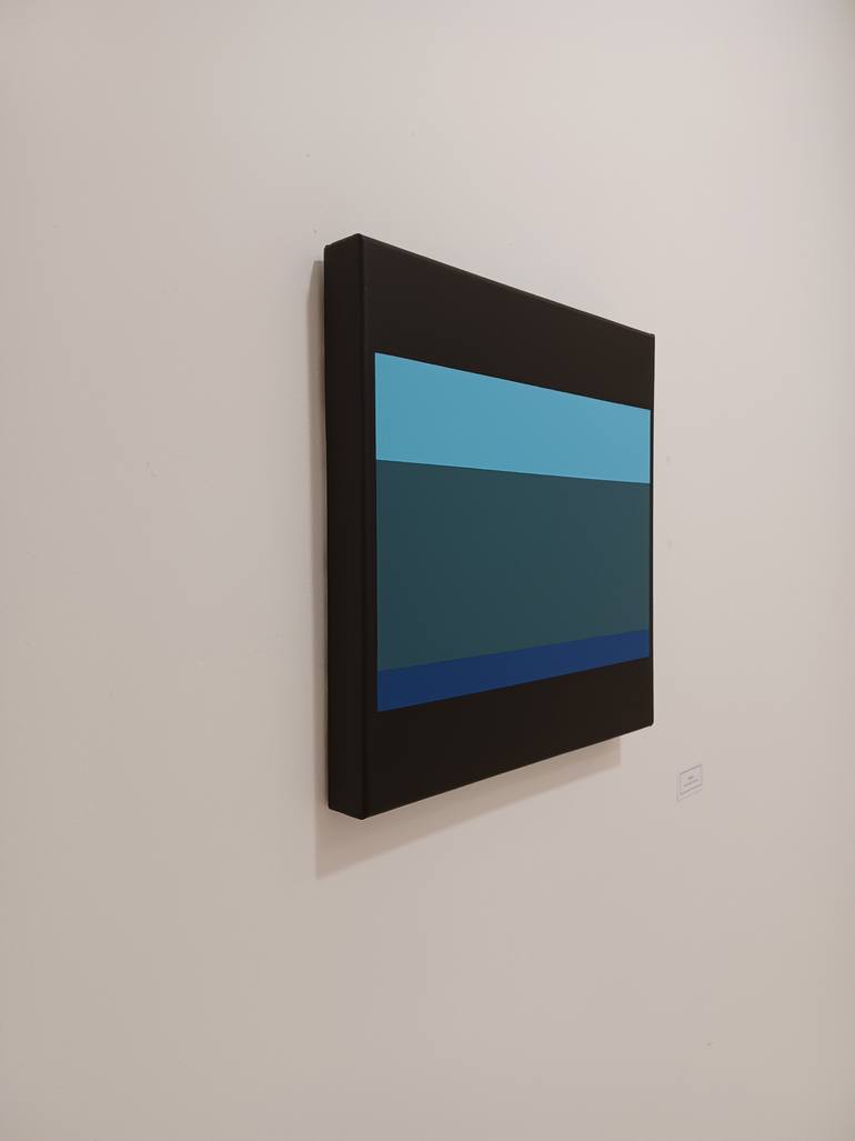 Original Abstract Geometric Painting by Luis Medina