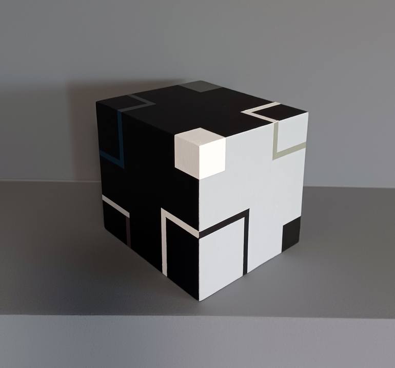 Original Abstract Geometric Sculpture by Luis Medina