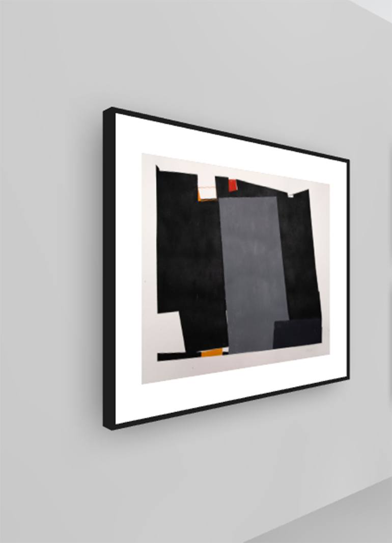 Original Abstract Geometric Painting by Luis Medina