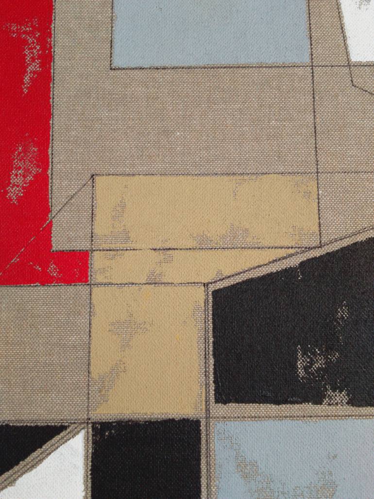 Original Abstract Geometric Painting by Luis Medina