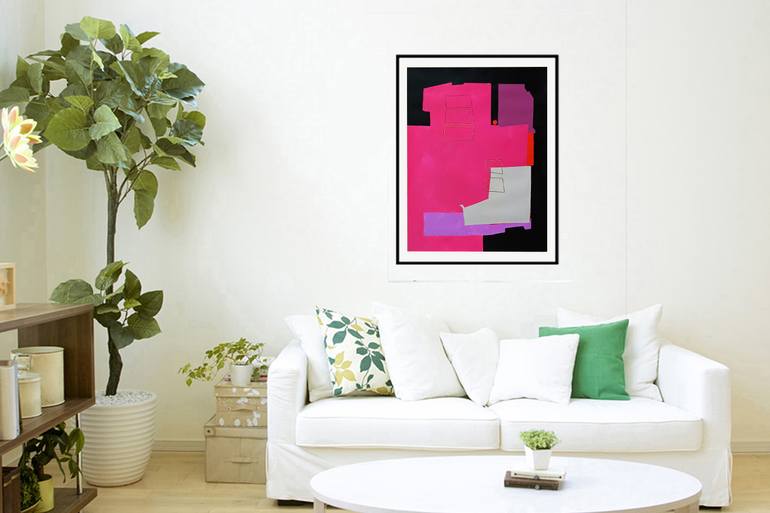 Original Conceptual Abstract Painting by Luis Medina