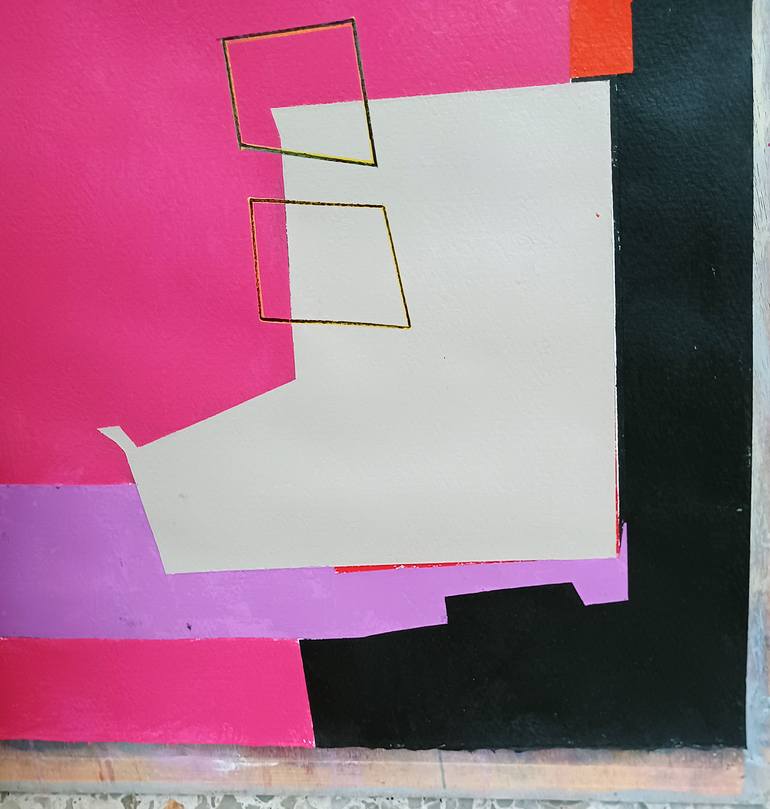 Original Conceptual Abstract Painting by Luis Medina