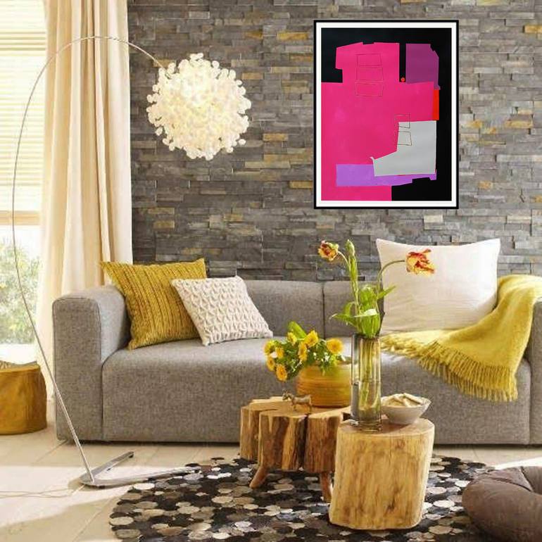 Original Conceptual Abstract Painting by Luis Medina