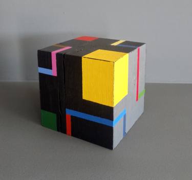 Print of Abstract Geometric Sculpture by Luis Medina