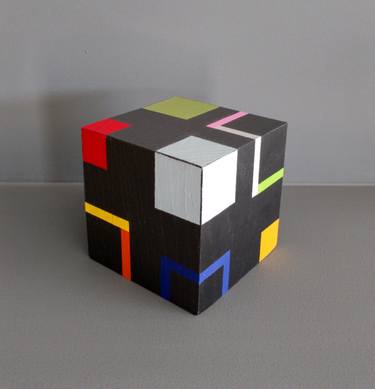 Original Abstract Geometric Sculpture by Luis Medina